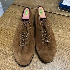 Jacques Soloviere - David Suede Unisex Oxford Shoes Size EU 39/US 7.5-8